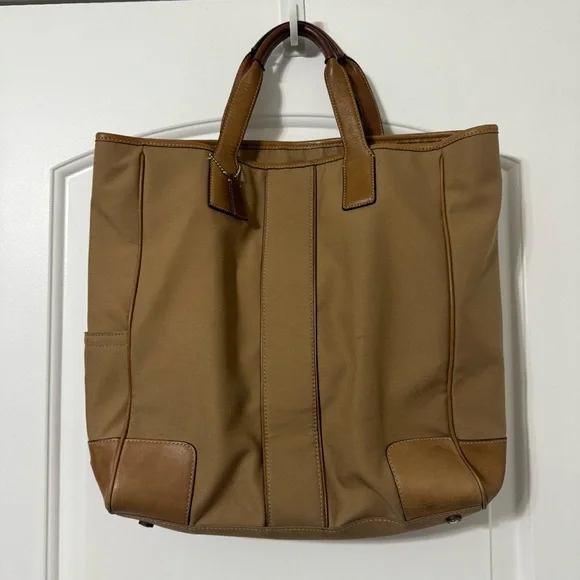 Coach | Bags | Vintage Coach 579 Tote Bag Brown Canvas With